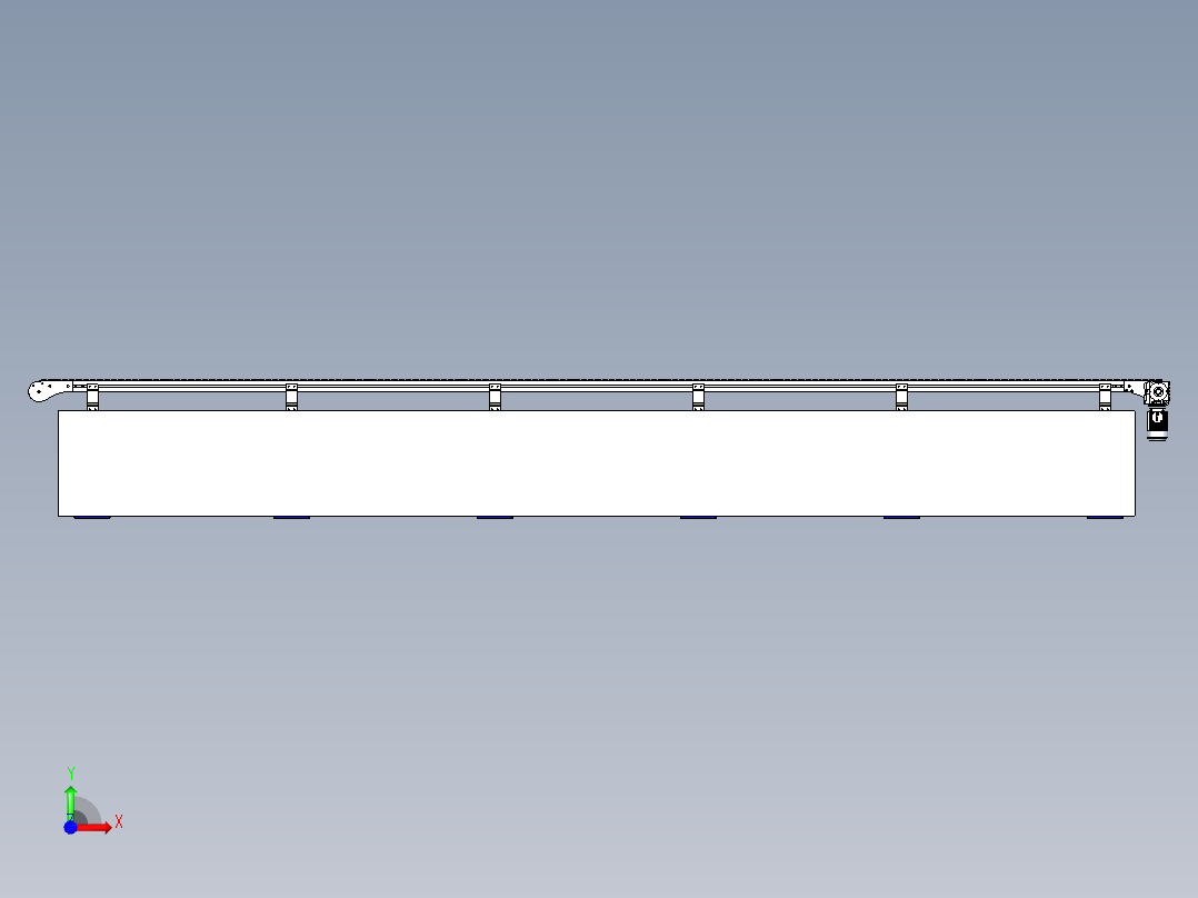 柔性输送链模型图前视图