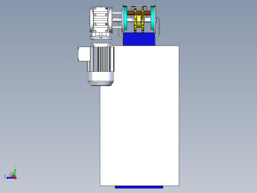 柔性输送链模型图右视缩略图