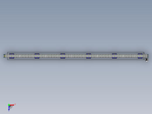 柔性输送链模型图俯视缩略图