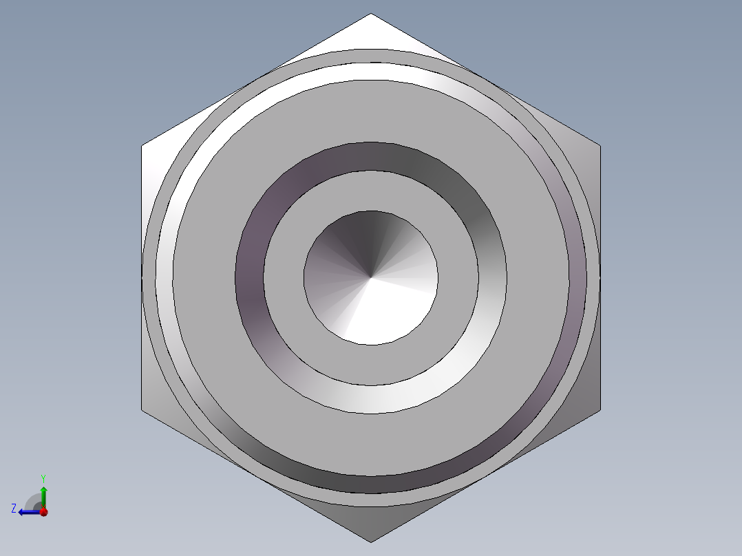 堵头 4C+4D 管端堵、4D-16右视图