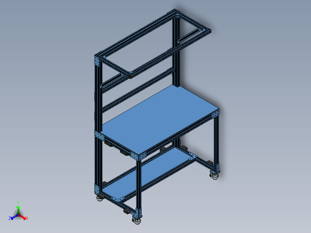 A2004816-工作站正等轴测图
