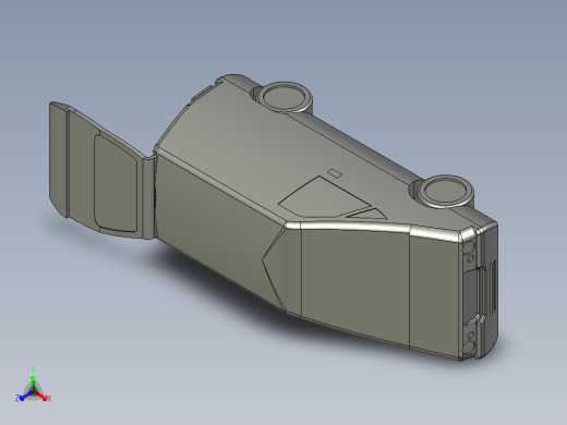 A2004901-厢式货车尾门打开。