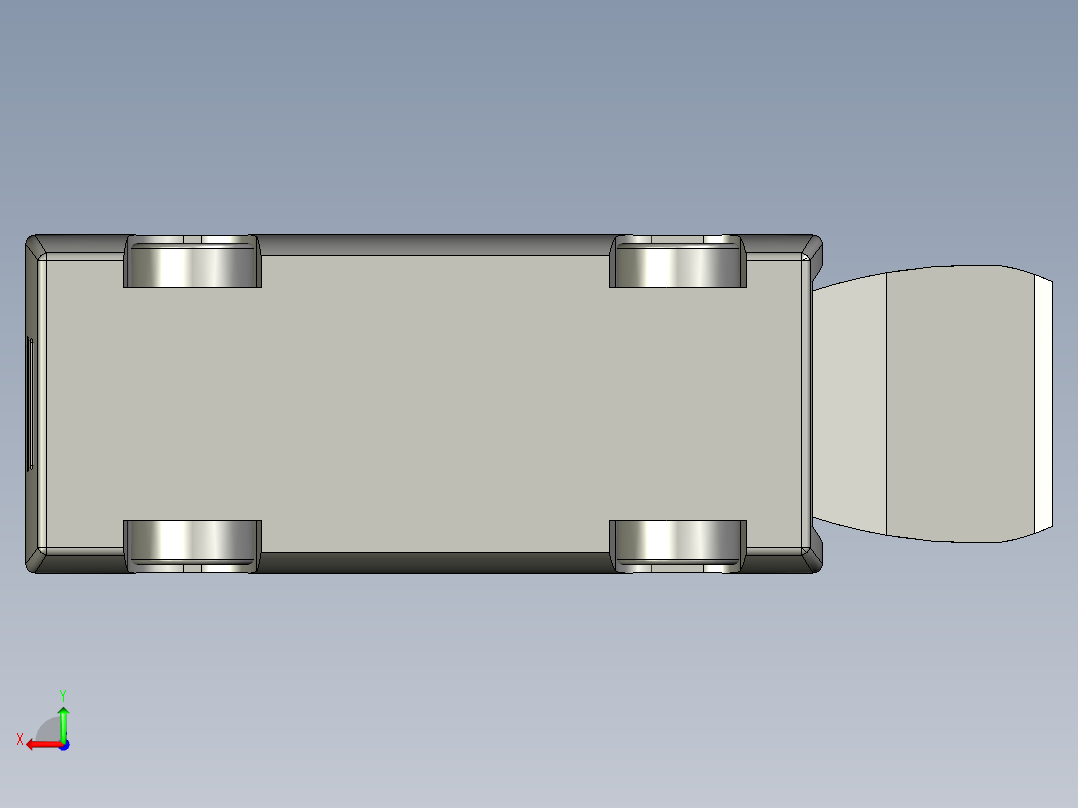 A2004901-厢式货车尾门打开。后视图