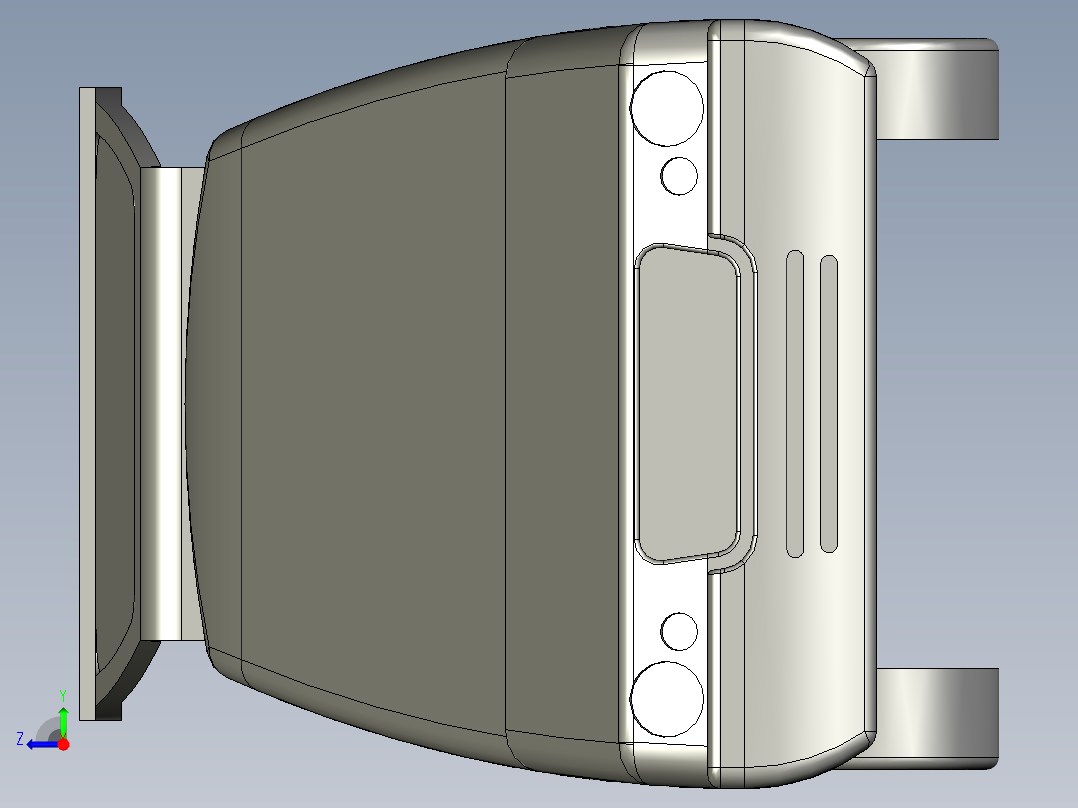 A2004901-厢式货车尾门打开。右视图
