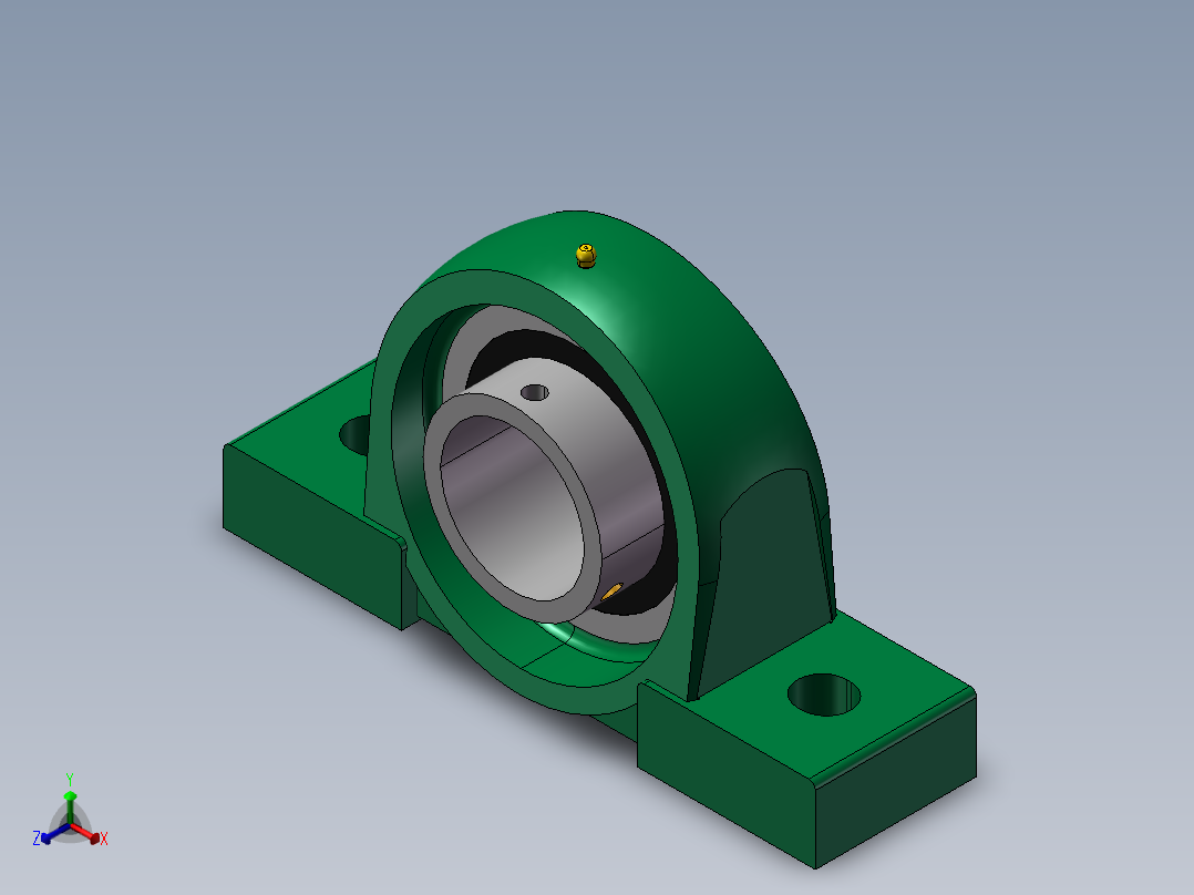 GB╱T 7810-2017[带立式座轴承(UCP)UCP213]正等轴测图