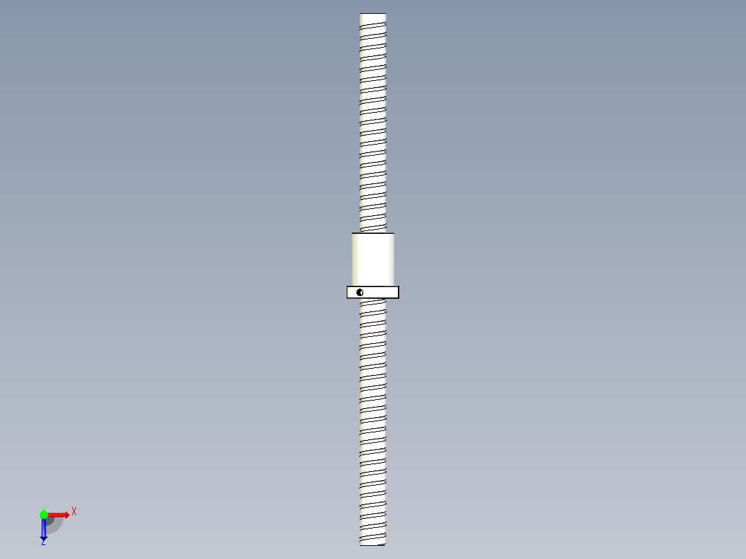 SFS2510滚珠丝杆俯视图