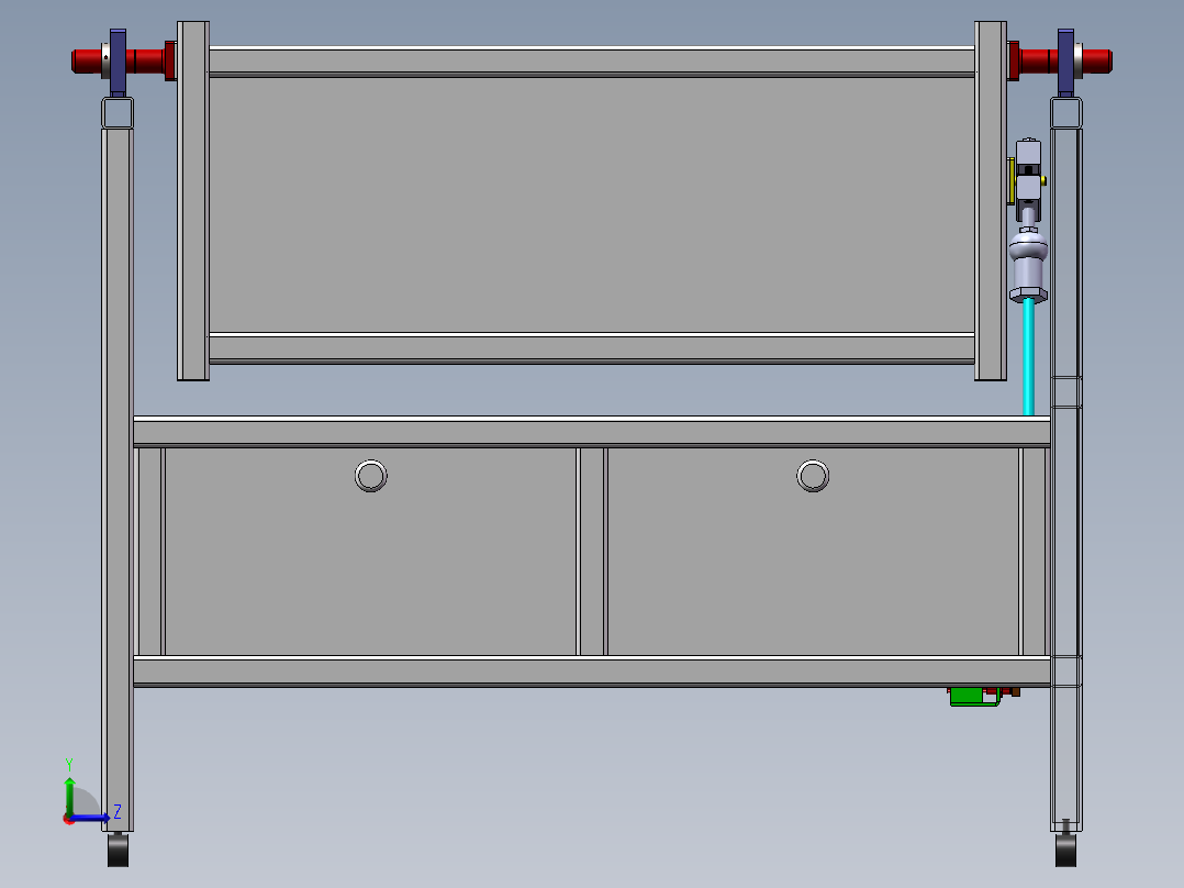 自动摇摇床设计 448962左视图