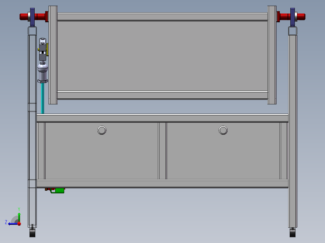 自动摇摇床设计 448962右视图