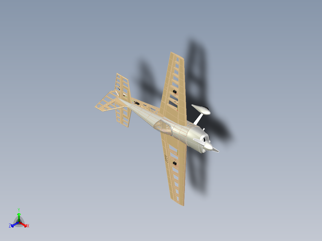 胶合板和轻木构建遥控航模