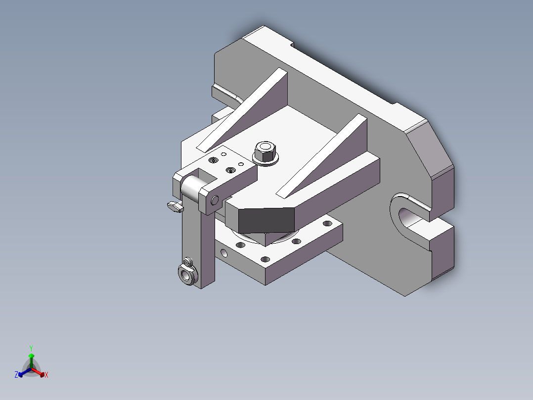 方刀架的钻M12螺纹底孔夹具设计及机械加工工艺装备含proe、SW三维及非标8张CAD图正等轴测图