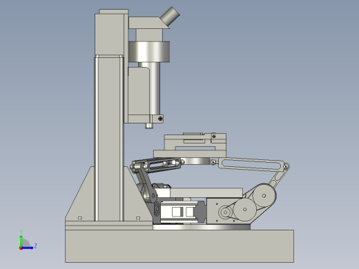 小口径深孔内壁激光加工系统左视缩略图
