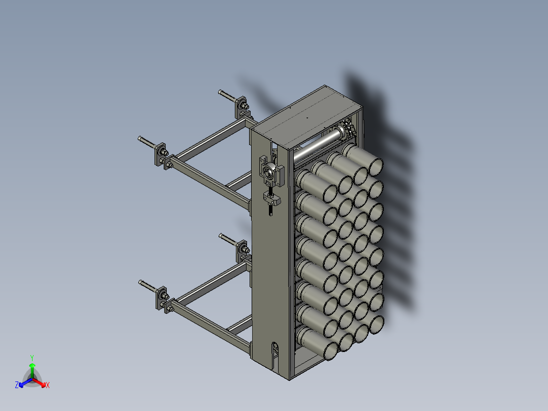 缸套上料输送线主视图