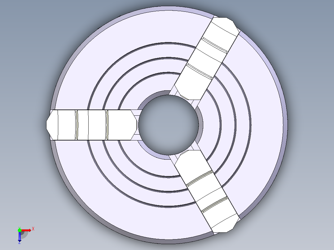 三爪卡盘（80）--592937--80俯视图