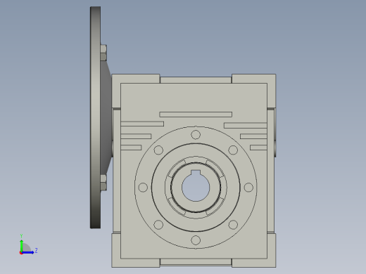 NMRV063蜗轮蜗杆减速机RV63-20-15kW_NMRV减速机左视缩略图