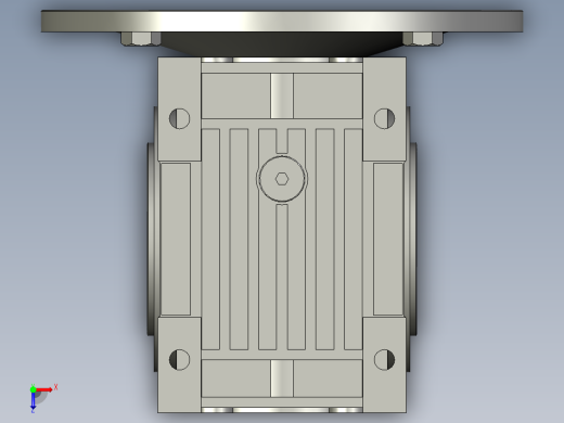 NMRV063蜗轮蜗杆减速机RV63-20-15kW_NMRV减速机俯视缩略图