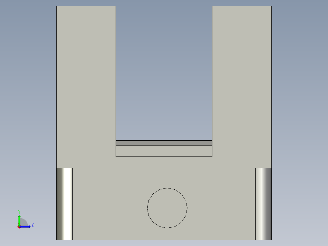 松下_光电开关_PM-Y45-07左视图