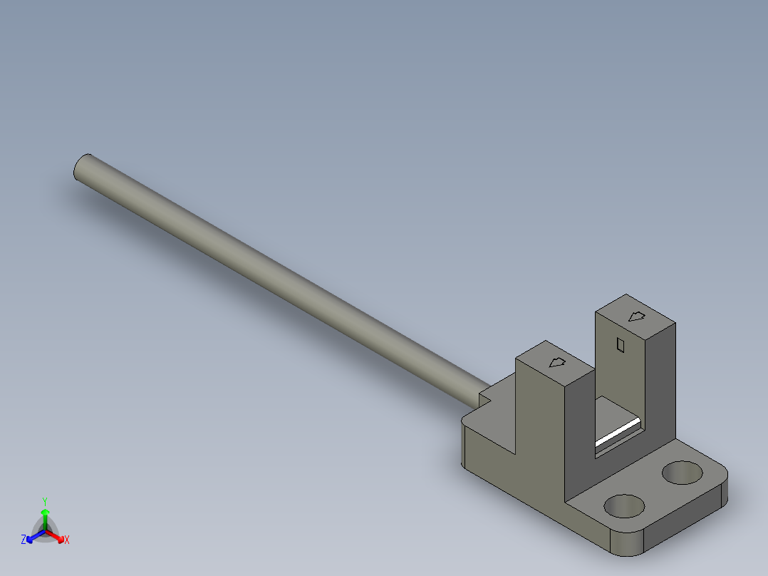 松下_光电开关_PM-Y45-07正等轴测图