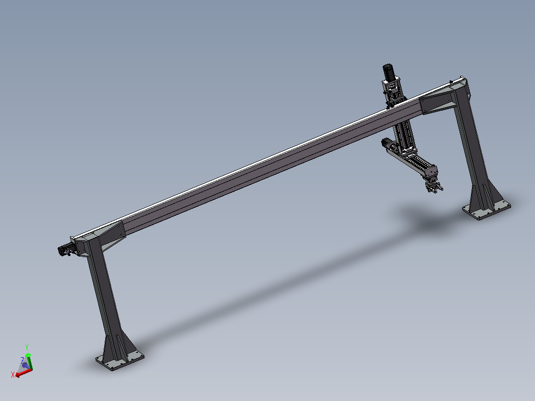 吊挂型三轴机械手--886309--20主视图