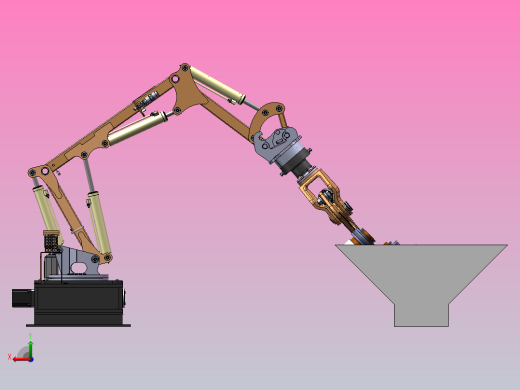 换辊机械手三维SW+二维CAD后视缩略图