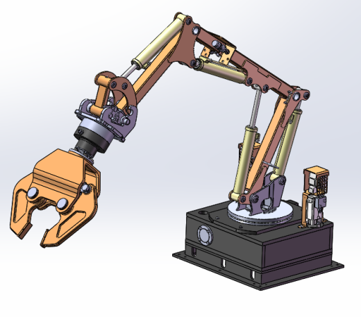 换辊机械手三维SW+二维CAD缩略图