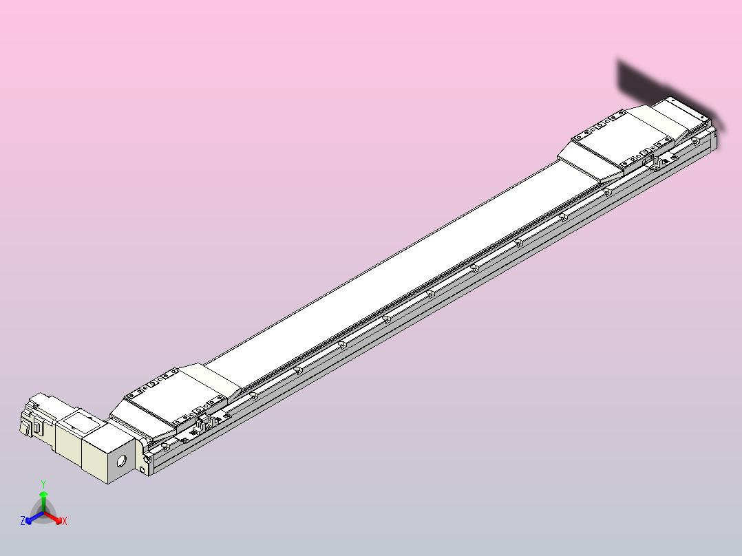 皮带直线轴双滑块型TPA-GCBS-120-P70-L400-DR-M20-N3主视图