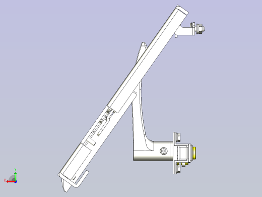 一种配电盘门用链条机构3D图纸后视缩略图