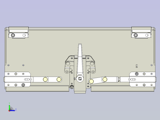 一种配电盘门用链条机构3D图纸左视缩略图