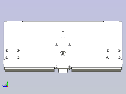 一种配电盘门用链条机构3D图纸右视缩略图