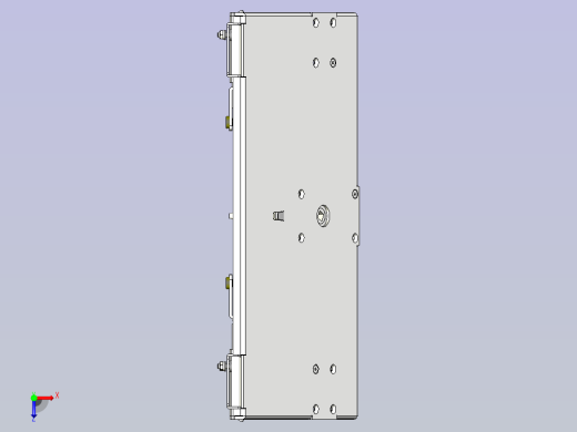 一种配电盘门用链条机构3D图纸俯视缩略图
