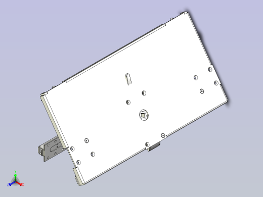 一种配电盘门用链条机构3D图纸正等轴测缩略图