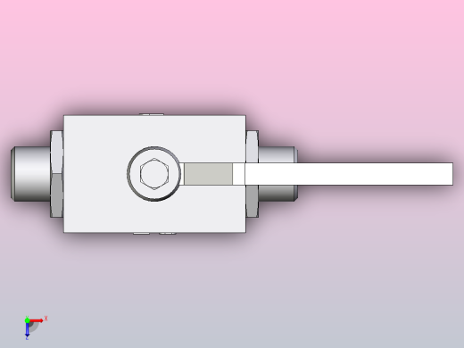 EO标准液压接头 2通不锈钢球阀KH08L71X俯视缩略图
