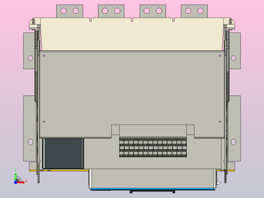 NXAF20N_H06 4P 抽屉万能式断路器三维模型 202206 (1)前视缩略图
