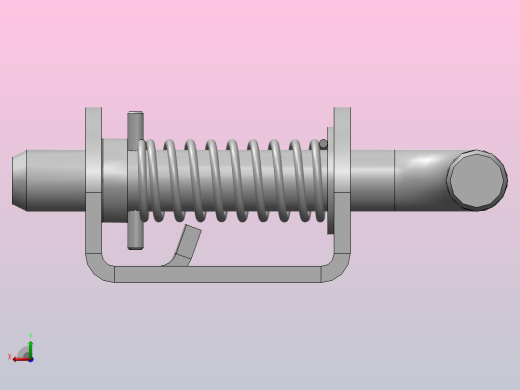 solidworks弹簧闩锁组件后视缩略图
