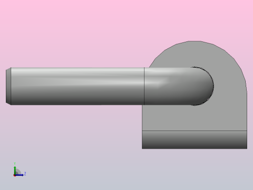 solidworks弹簧闩锁组件左视缩略图