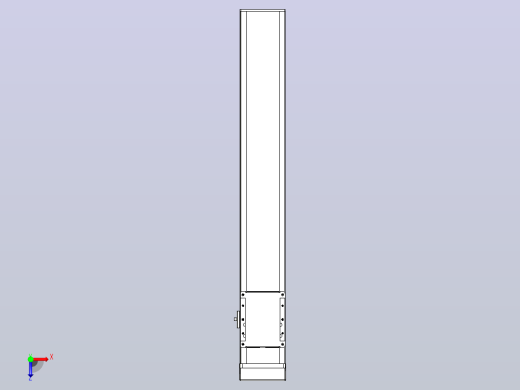 滚珠丝杠直线轴带导轨全封闭TPA-HCR-105D-1610C-L600-MP-Y-P40-N3俯视缩略图