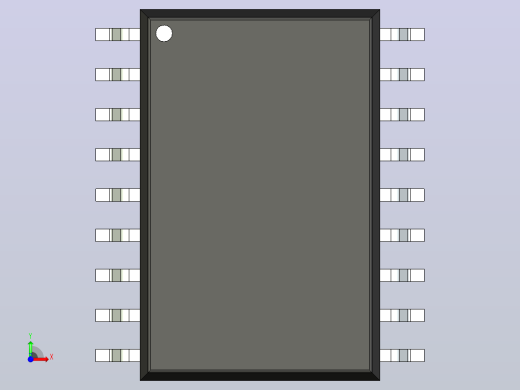 106x SOIC 封装（小外形集成电路）SOIC127P1034X267-18N前视缩略图