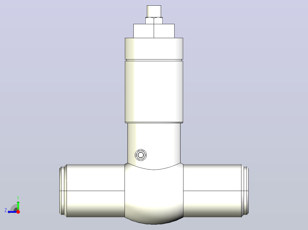 H64Y-1500Lb 电站止回阀[2.5]右视图