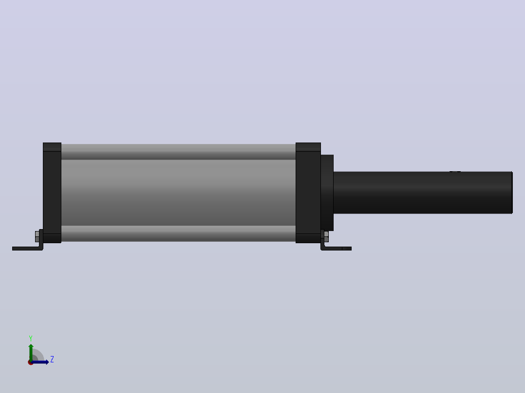 MHD油桶分离型增压器[MHD-80-11-M-120-S1]左视图