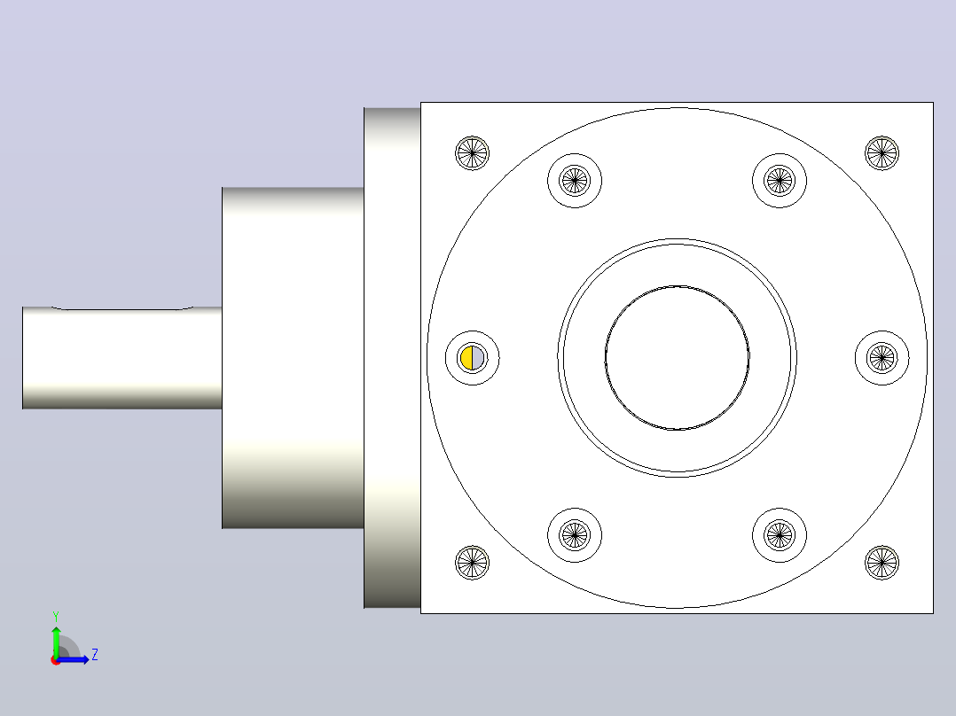 90系列精密转向器PW90-A1-B1左视图