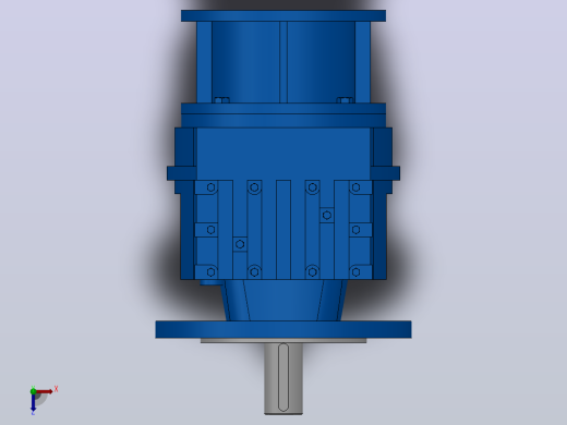 RF47ZP斜齿轮减速机RF47-3.83-M1-P71-Φ200俯视缩略图