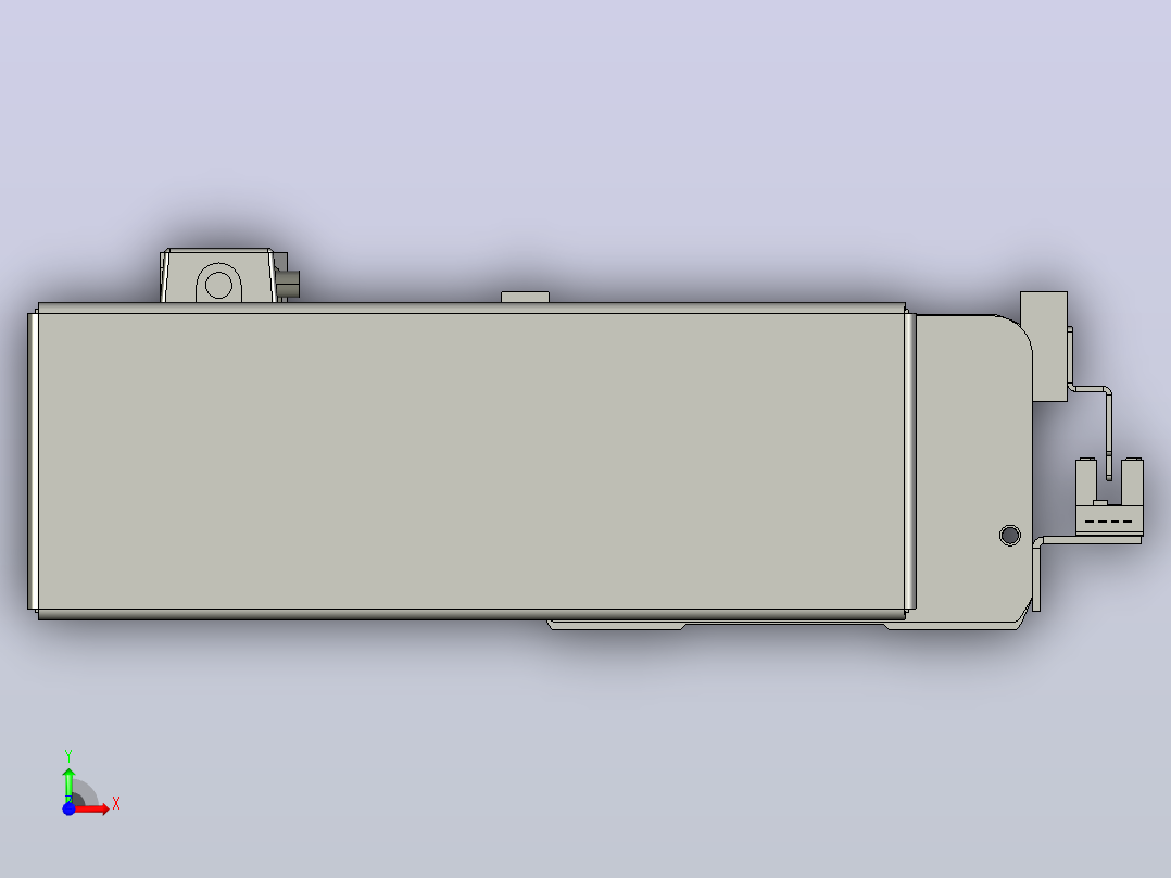 TE10D-L600-B5-M2半密封丝杆模组滑台前视图