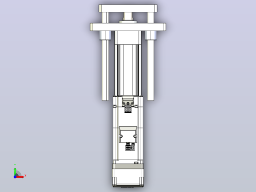 轻载电动缸TPA-ESR40-1210C-L100-MR-QDX-W-P40-C3前视缩略图