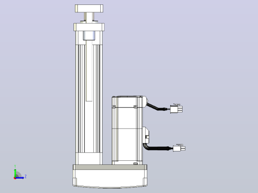 轻载电动缸TPA-ESR40-1210C-L100-MR-QDX-W-P40-C3左视缩略图