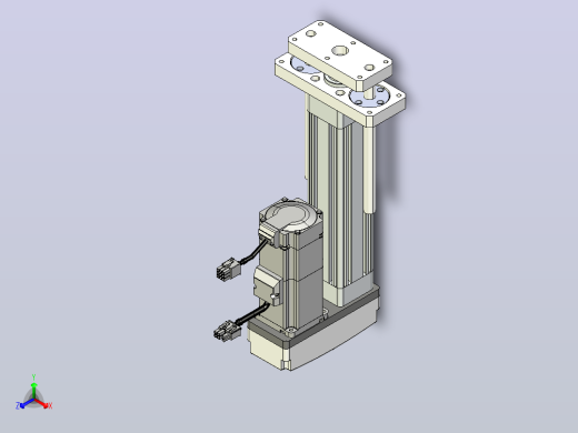 轻载电动缸TPA-ESR40-1210C-L100-MR-QDX-W-P40-C3正等轴测缩略图