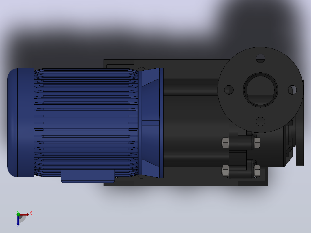 无轴封磁力式耐酸碱泵浦-SM400-651[SM F 651L-3 H S-5 V R H]俯视图