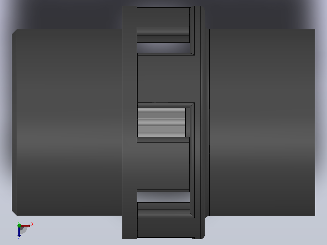 LM型梅花形弹性联轴器_LM11联轴器J170×142／Z70×107俯视图