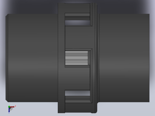 LM型梅花形弹性联轴器_LM11联轴器J170×142／Z70×107俯视缩略图