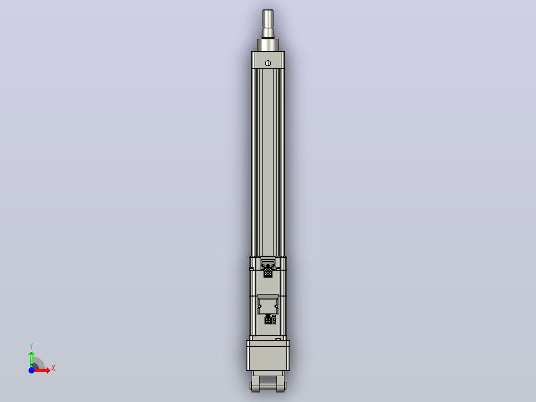 轻载电动缸TPA-ESR40-1210C-L300-MR-CB-W-P40-C3前视图
