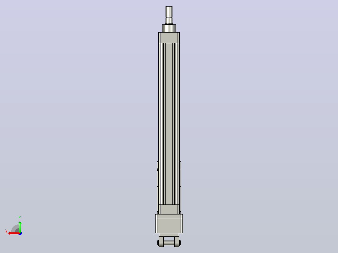 轻载电动缸TPA-ESR40-1210C-L300-MR-CB-W-P40-C3后视图