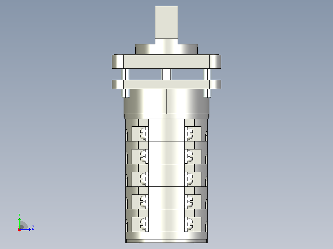 LW32-20_5万能转换开关三维模型202102左视图